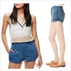 Free People sexy chick button fly shorts sz 12